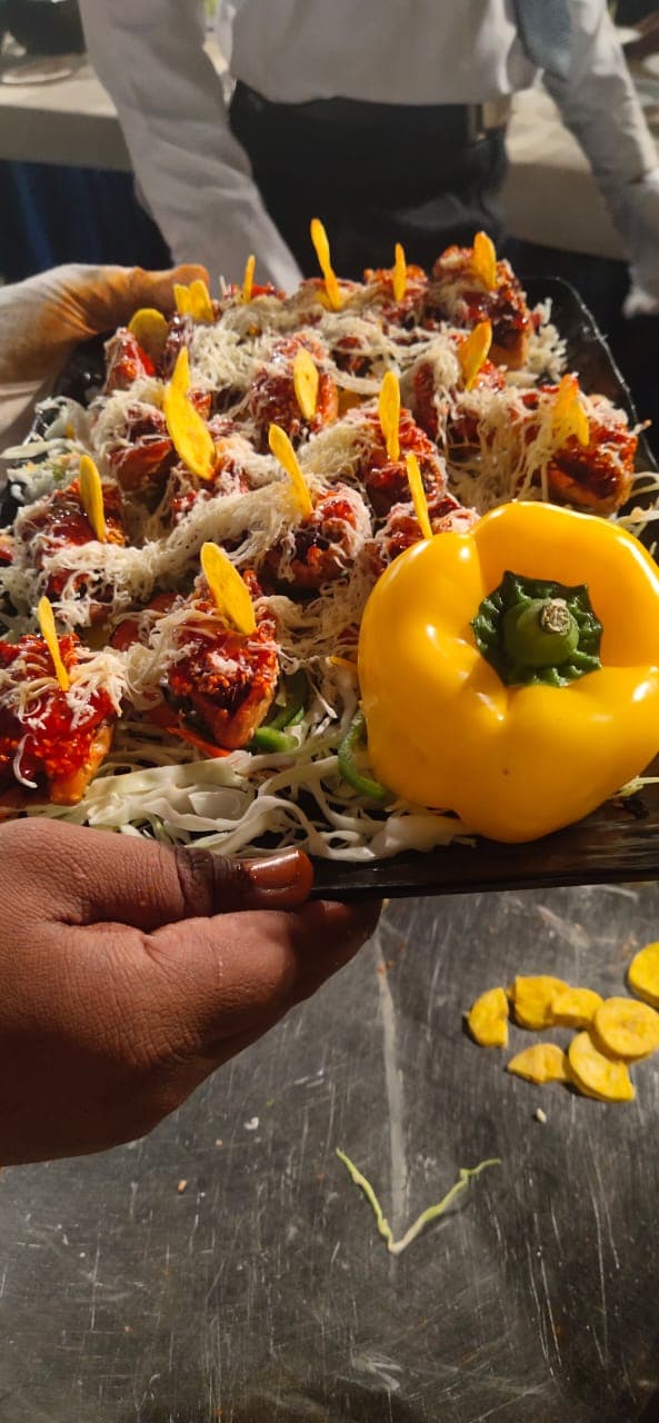 Guests being served at an event.